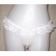 String Perle Dentelle Blanc