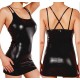 Dress Sexy faux leather with String JANIE