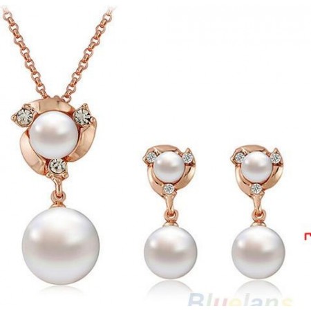 Collier + Boucles d'Oreilles CRYSTAL JEWELRY
