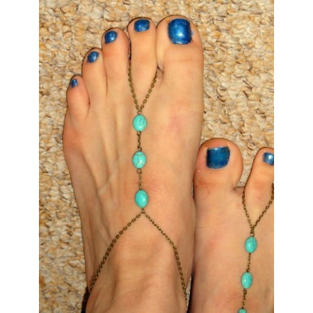 Bijoux de pied "Turquoise"