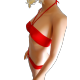 Bikini rouge "Siana"
