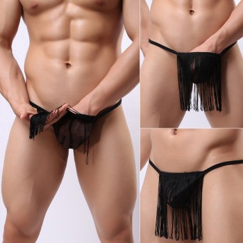 String Sexy Pour Homme Noir