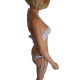 Monokini Sexy "Lola" Bianco