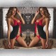 Nuisette Sexy Latina Noir et Rouge