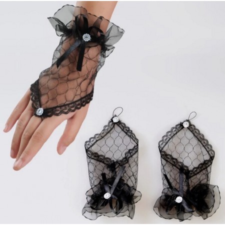 Demi-gants en dentelle