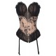 Corsetto glamour e nero e beige