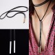 Collana link di pelle in stile
