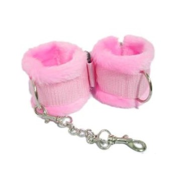 Handcuffs SM pink with fur