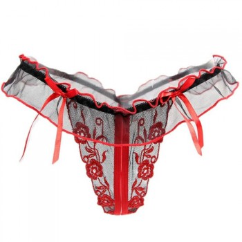 String ouvert noir et rouge