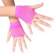 Fingerless gloves in mesh