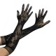 Long gloves in mesh