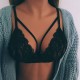 Reggiseno di pizzo nero