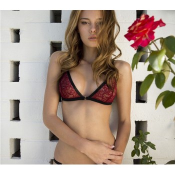 Bra sexy lace bordeaux