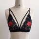 Reggiseno sexy con cinghie e rose