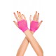 Fingerless gloves in mesh