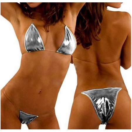 Herrliche bikini sexy silber ! 