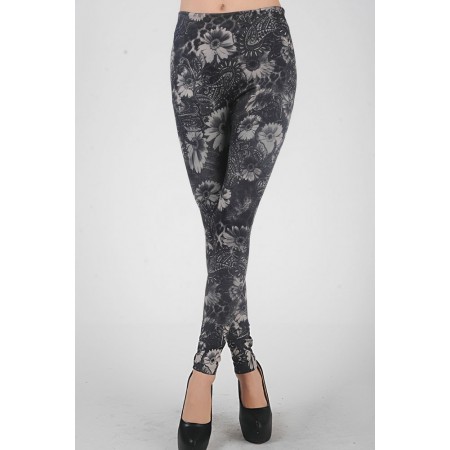 Monochrome Sunflower Legging