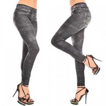 Leggings Sexy Jeans Noir