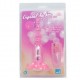 Pink Multi-Speed Crystal Beads Vibrator with Stable Sucker